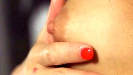 Red hot teen drills her wet pussy deeply with toys and fingering