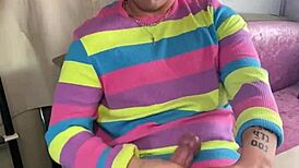 Joshua Lewis masturbates big cock with dirty talk.