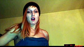 She moans, 'Yes, I love this monster cock penetrating my ass closeup.' Then she licks ass passionately.