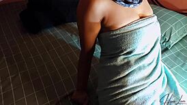 I'm a hot asian straight out of the shower onto that big cock