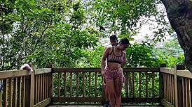 Fucking My Personal Coach Outdoors with His Impressive Cock