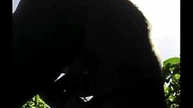 Flexible Legs Outdoor Ebony Pussy Fuck