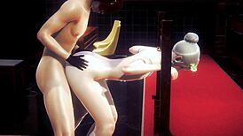 I saw Allan the femboy giv blowjob and get anal lockd in yaoi cosplay