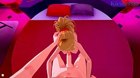 Excellen Browning and Kusuha Mizuha fuck intensely in POV hentai from Super Robot Wars Impact Alpha!