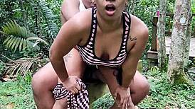 Fucking My Personal Coach Outdoors with His Impressive Cock