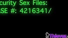 Raven interacts with officer in office setting