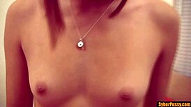 Riley jensen rides the sybian hard since no cock was available