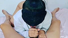 Asian Wife Sucks Husband's Dick In Homemade Video