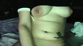 Alternative beauty enjoys solo stimulation with vibrator and achieves great pleasure