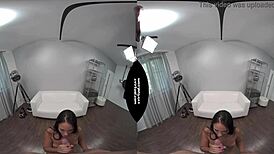 Super hot brunette gets fucked in casting