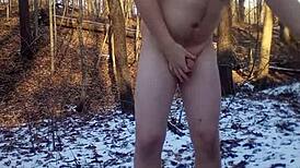 uhh, caught naked outside with cumshot... my bad!