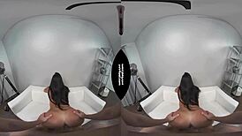 Super hot brunette gets fucked in casting