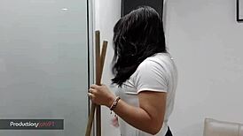 Went for water, but neighbor cured my hangover with hot sex