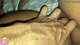 I found my busty neighbor and fingered her pussy, fuck me one