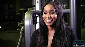 Black Teen Performs Tough Pre-Season Gym Workout