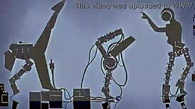 Watch these robot whores party in dystopian sex machine frenzy!