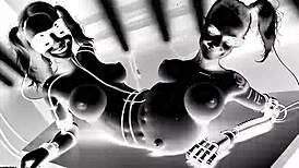 Watch these robot whores party in dystopian sex machine frenzy!