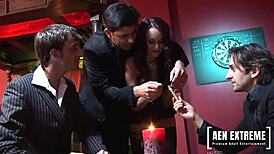 Claudia Adams Gets Gangbanged by Three Cigar-Smoking Gentlemen