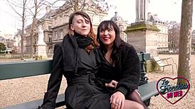 i'm watching bianca and melany, those sexy european brunettes, in a hot lesbian threesome with lingerie and small tits