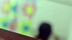 I'm spying on my best friend's hot Argentine wife in the shower, what a babe!