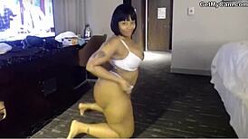 Overwhelmed By Ecstasy In BBW Webcam Tit Masturbation