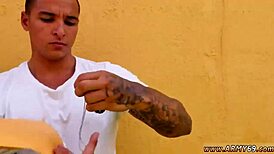 Nude gay anime men engage in intense sex scenes with drill sergeant