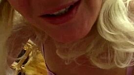 Blonde Horny Milf Bombshell Devours and Bangs My Hard Cock