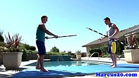 Muscular Bodybuilder Enjoys Outdoor Encounter