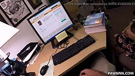 Student banged hard in my pawn shop right now!