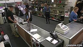 Student banged hard in my pawn shop right now!