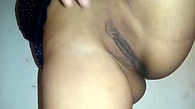 This skinny Latina records her first solo, finishing with a shiver