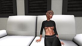 mon voisin black et chaud me baise sur son canapé et il pénètre mon cul