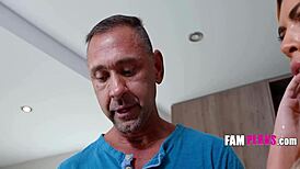 Latina Step Aunt Family Spitroast Action