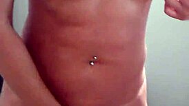 Amateurs in bikinis cooking in the kitchen.