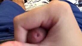 Male Jerks Off on Bed and Loses NNN Challenge