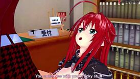 rias gremory begs for sex in hs dxd ntr madness