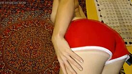 Are you fondling your package while teasing with that dildo in shorts?