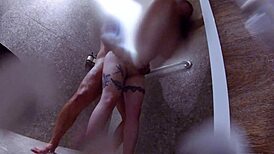 I fucked my client in the gym showers