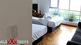 discovering my stepbrother in a private moment leads to an unexpected encounter