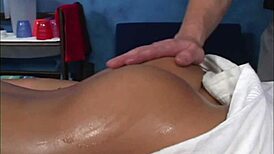 Brunette Massage Goes Right On Pt1