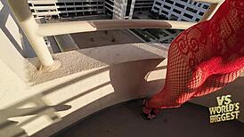 Latina With Huge Ass And Tits Gets Tag Teamed By Big Cocks In Public, Covered In Cum Shots