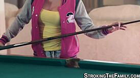 Teenage stepsister caught in a rough encounter with a twist