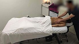 sarah, young indian college student, gets her first unforgettable massage with natural tits