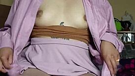 beautiful girl relaxes after class