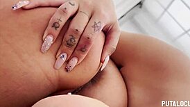 Hey, wanna watch this hot Spanish blonde Linda del Sol and sensual Romanian Deede swallow cum in a wild trio?