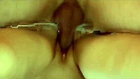 russian chick gets pounded hard in wild bedroom action