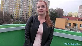 innocent looking ginger girl fucked over car bonnet?