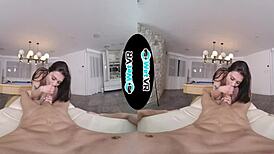 april valentino teases and fucks on the pool table in vr