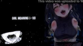 hot girl moans during solo handjob masturbation