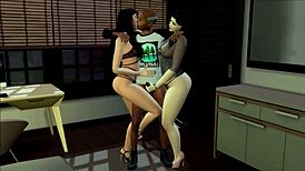 Grandfather’s new love interest in 3D animated porn game